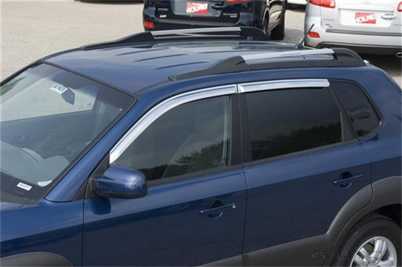 Putco 05-08 Hyundai Tucson (Set of 4) - Tape On Install Element Chrome Window Visors 480257 480257 Photo - Primary