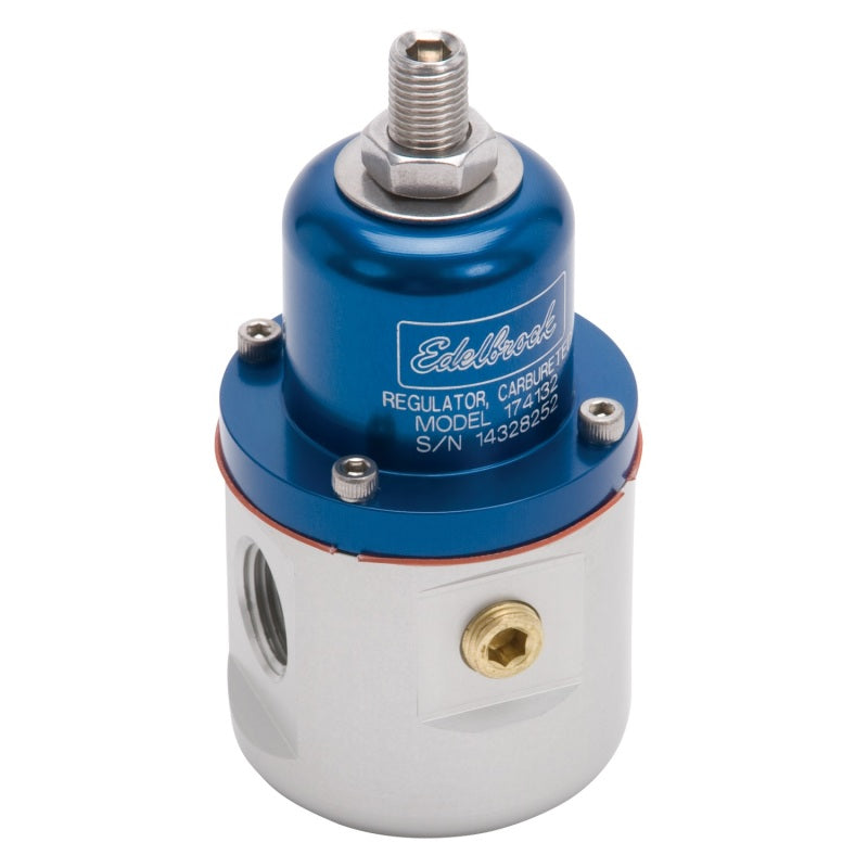 Edelbrock Fuel Pressure Regulator, Carbureted, 160 Gph, 5-10 Psi, 3/8" In/out 174132 Photo - Unmounted