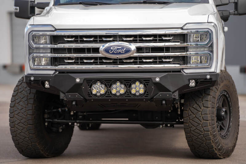 Addictive Desert Designs 2023+ Ford F-250/F-350 Bomber Front Bumper (w/ 3 Baja Designs LP6 Mounts) F810014100103 F810014100103 Photo - Mounted