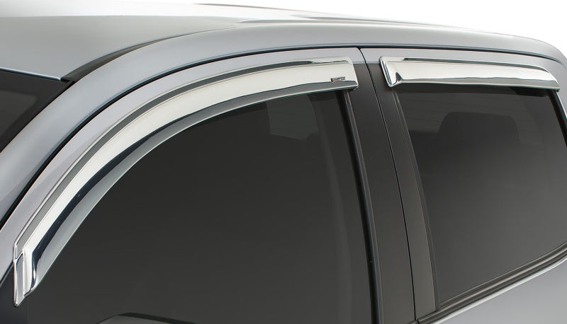Stampede Tape-Onz Sidewind Deflector, Chrome, 4 pc. for 2007-2019 Toyota Tundra 6349-8 Photo - Mounted