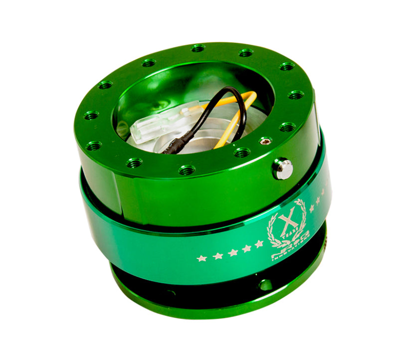 NRG Quick Release Kit Gen 2.0 Green Body W/ Green Ring SRK-200GN Photo - Primary
