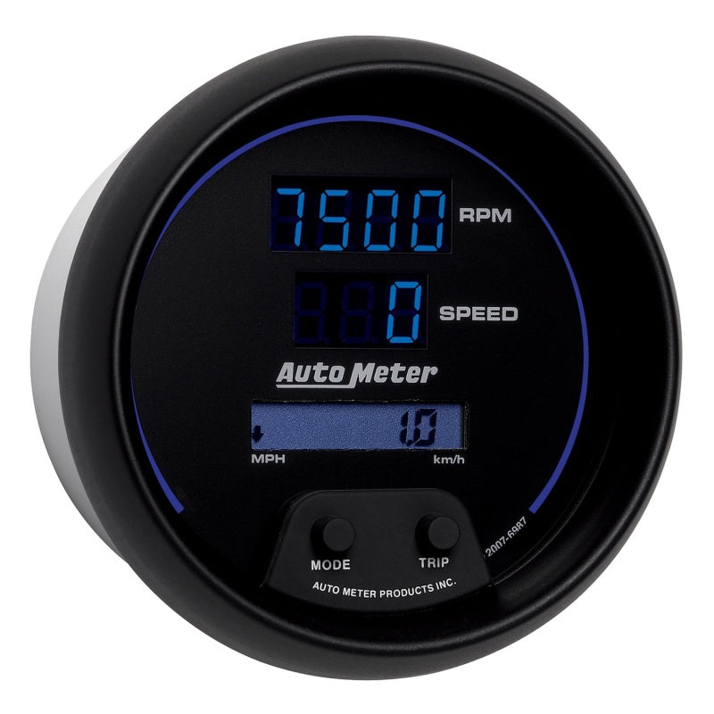 Autometer 3-3/8" Tachmeter/Speedometer Combo, 8K Rpm/260 Mph, Electric, Cobalt 6987 User 3