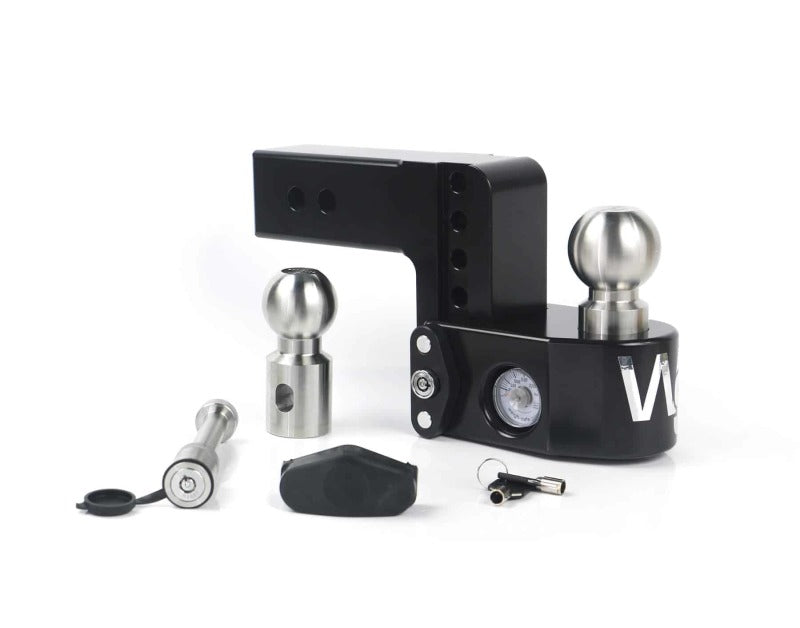 Weigh Safe 4in Drop Hitch w/Built-in Scale & 2.5in Shank (8K/18.5K GTWR) w/WS05 - Black Cerakote WS4-2.5-KA-CER-BLA WS4-2.5-KA-CER-BLA User 1