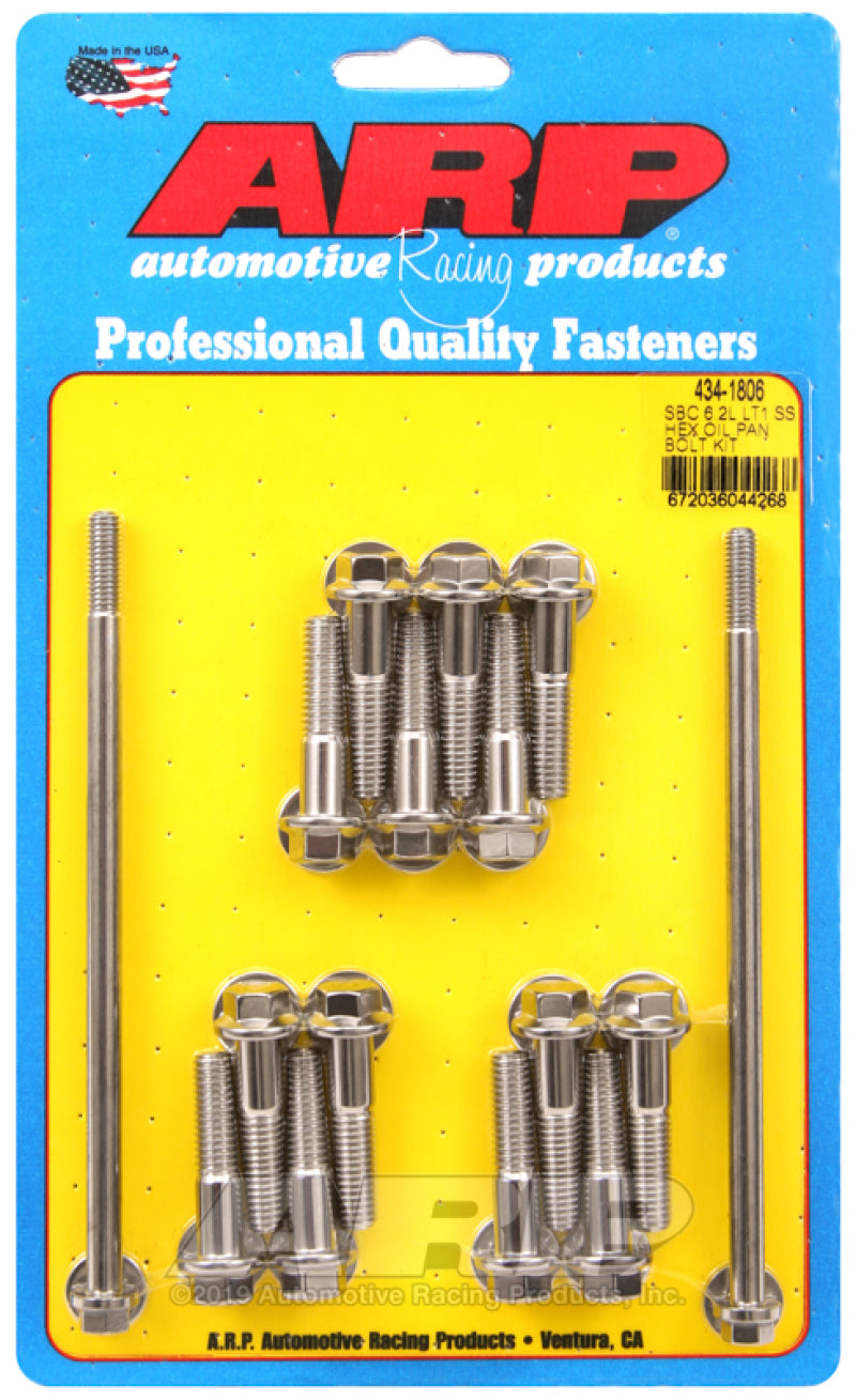 ARP SB Chevy 6.2L LT1 SS Hex Oil Pan Bolt Kit 434-1806 Photo - Primary