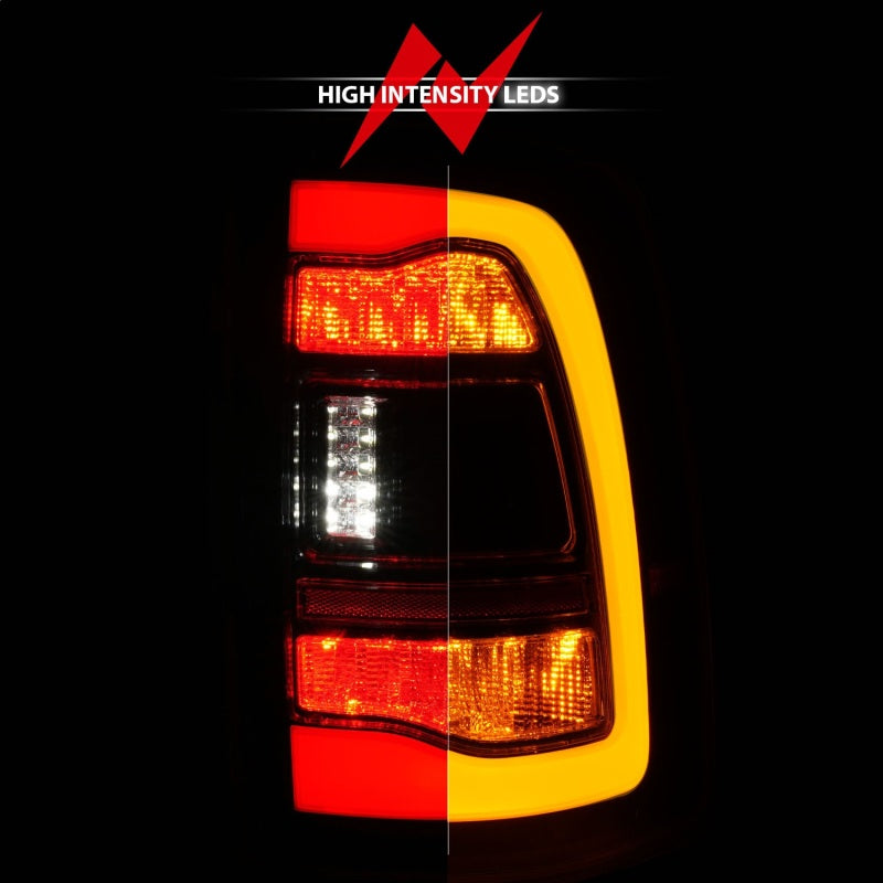 ANZO 09-18 Dodge Ram 1500 Sequential LED Taillights Black w/Switchback Amber Signal 311471 311471 Photo - Unmounted