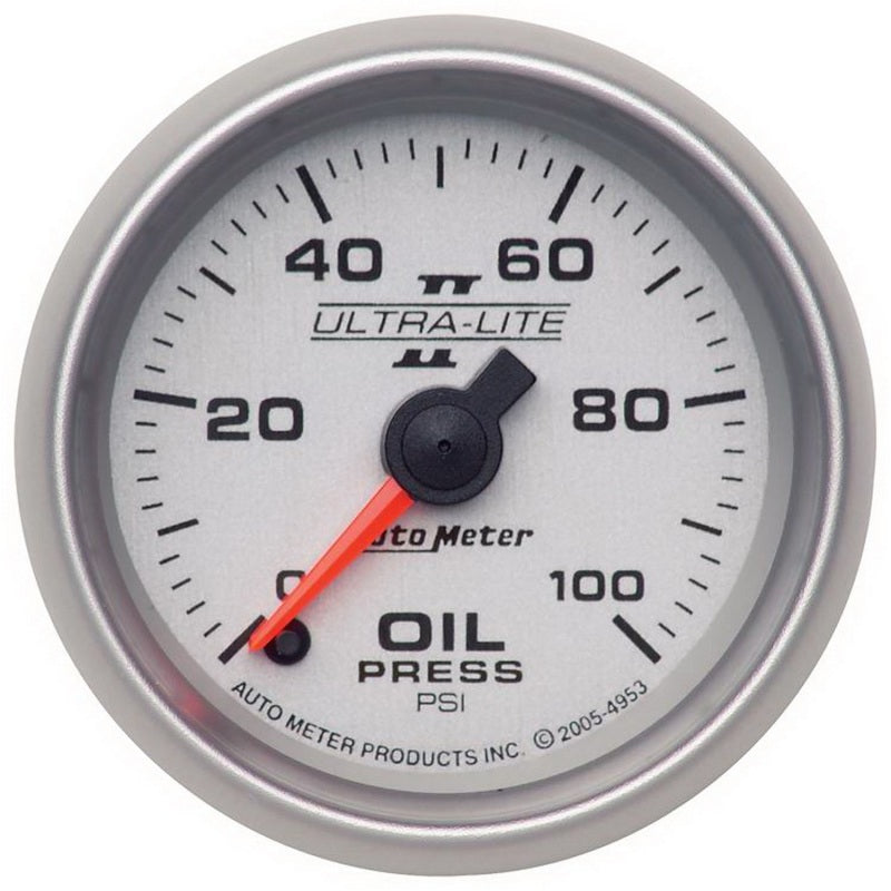 Autometer Gauge, Oil Pressure, 2 1/16" 100psi, Digital Stepper Motor, Ultra-Lite 4953 Photo - Primary