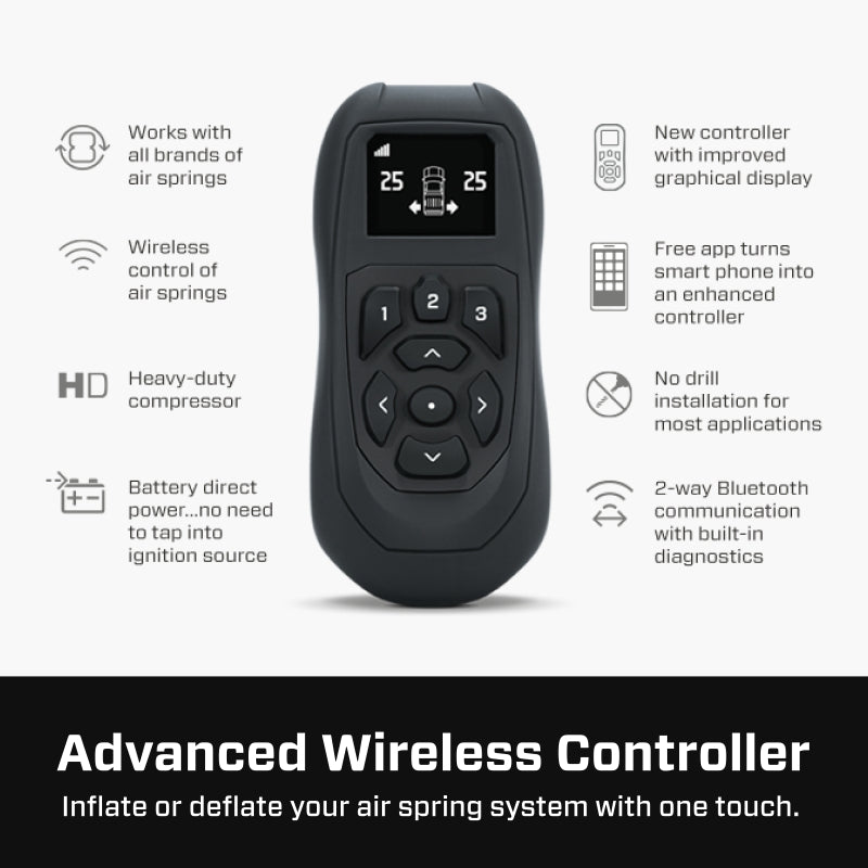 Air Lift Wireless Air Control System V2 w/EZ Mount 74000EZ 74000EZ Features and Benefits