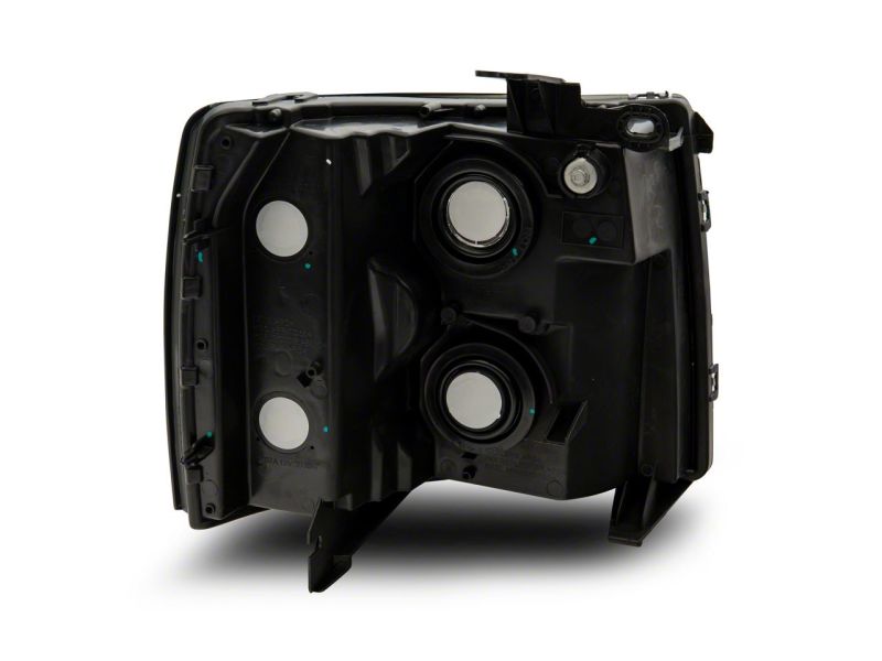 Raxiom 07-14 Chevrolet Silverado 1500 HD Axial OEM RepHeadlights- Chrome Housing- Smoked Lens S122324 S122324 Photo - Close Up