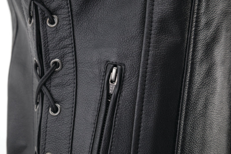 Kuryakyn Leather By River Road Sapphire Leather Vest Black Womens - Small 094444 094444 User 3