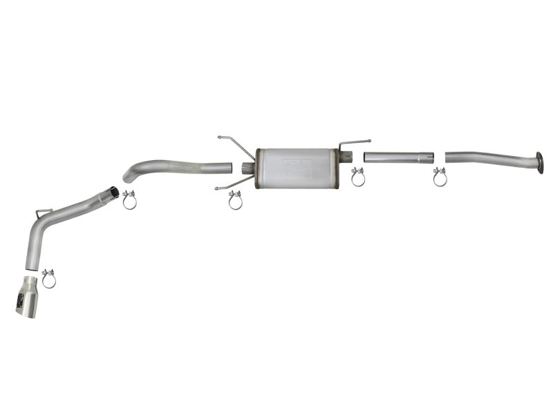aFe Mach Force-Xp 2-1/2 in 304 Stainless Steel Cat-Back Exhaust w/Polished 49-46042-P Photo - Unmounted