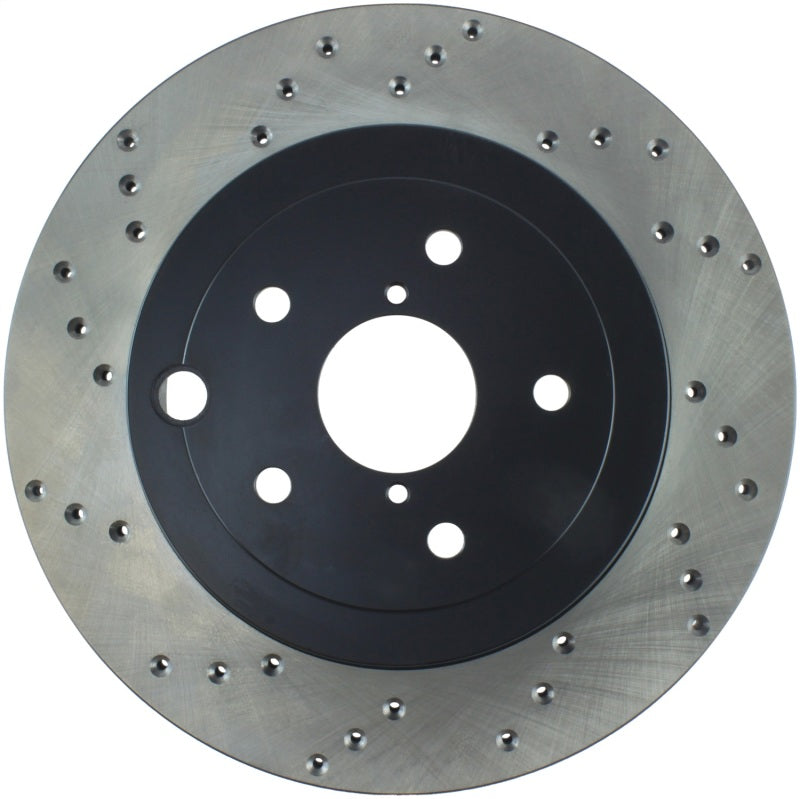 StopTech Sport Cross Drilled Brake Rotor; Rear Right 128.47030R Photo - Primary