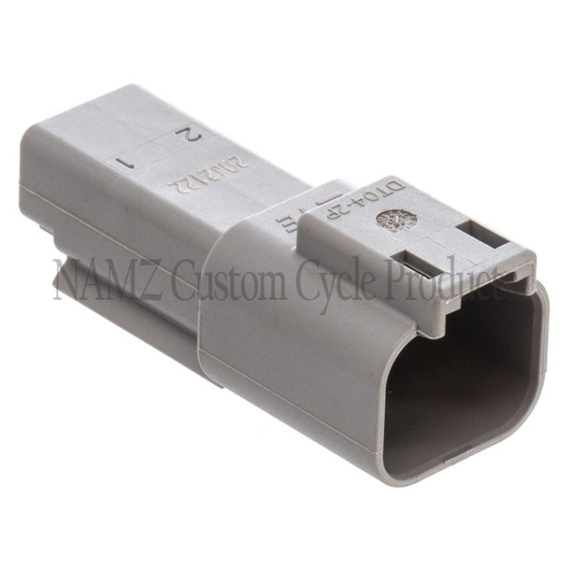 NAMZ Deutsch DT Series 2-Wire Receptacle & Wedgelock - Gray (HD 72122-94GY) DR-2G DR-2G Photo - Primary