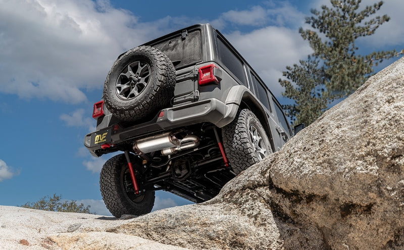 Magnaflow 18-23 Jeep Wrangler JL 2.0L/3.6L Overland Series Axle-Back Exhaust 19620 19620 Photo - Mounted