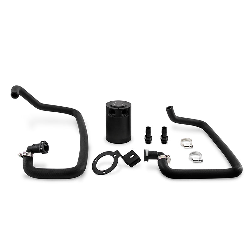 Mishimoto 2015+ Ford Mustang EcoBoost Baffled Oil Catch Can Kit - Black MMBCC-MUS4-15PBE MMBCC-MUS4-15PBE Photo - Primary