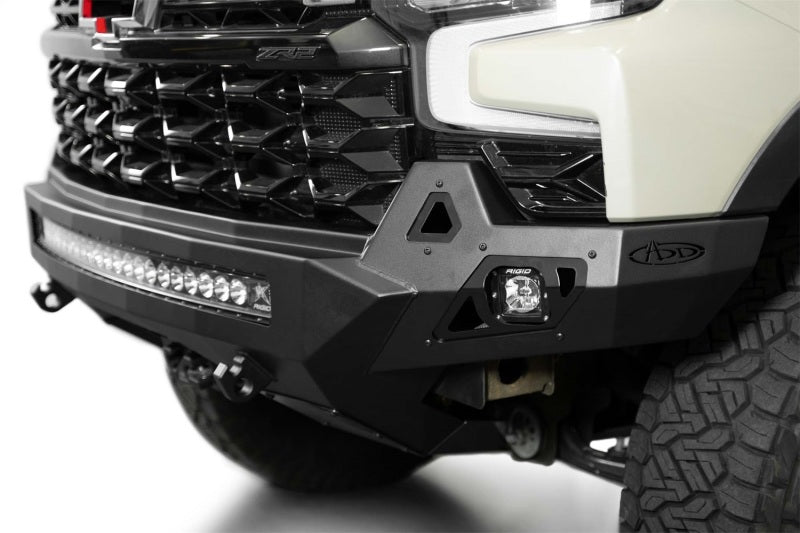 Addictive Desert Designs 2022+ Chevy Silverado 1500 ZR2 Stealth Fighter Front Bumper F120083030103 F120083030103 Photo - Mounted