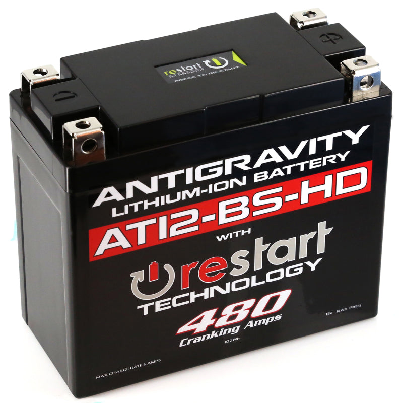 Antigravity Batteries Antigravity YT12-BS High Power Lithium Battery w/Re-Start AG-AT12BS-HD-RS AG-AT12BS-HD-RS Photo - Primary