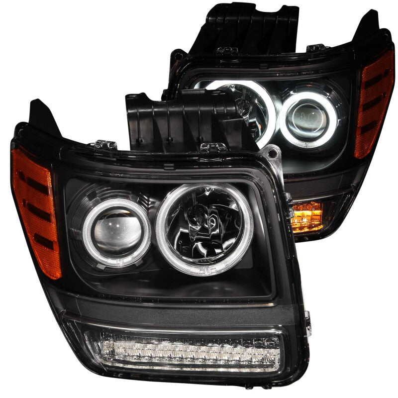 Anzo 2007-2012 Dodge Nitro Projector Headlights w/ Halo Black (CCFL) G2 111145 Photo - Primary