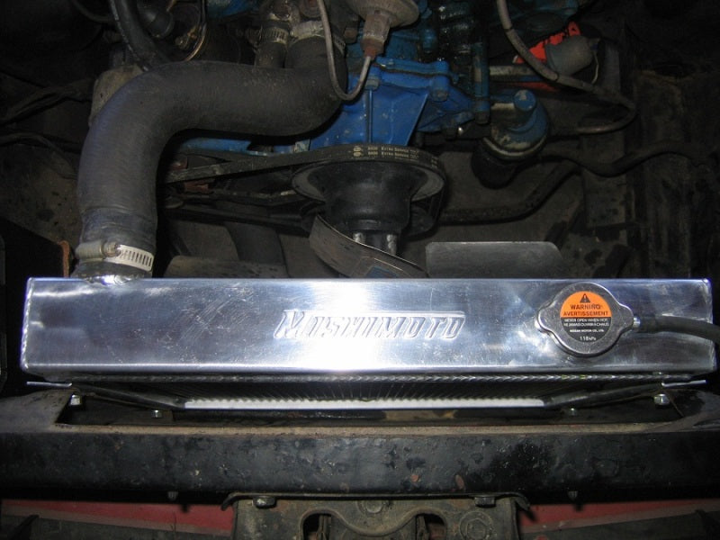 Mishimoto Aluminum Racing Radiator 64-66 Ford Mustang Manual Transmission MMRAD-MUS-64 Photo - Mounted