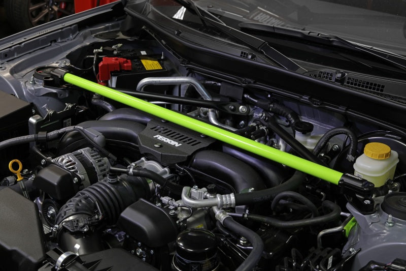 Perrin Performance Perrin 2013+ BRZ/FR-S/86/GR86 Strut Brace - Neon Yellow Wrinkle PSP-SUS-066NY PSP-SUS-066NY User 1