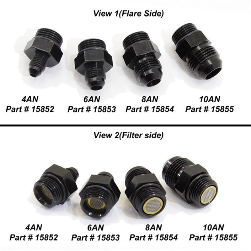 Nitrous Express 6AN to 8AN ORB Filter fitting for Lightning 375 15853 15853 Photo - Primary