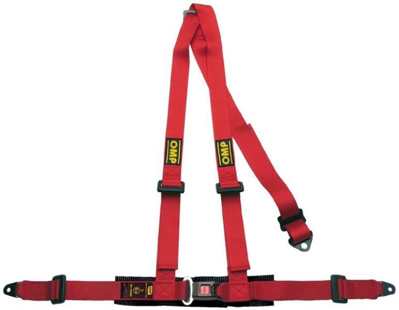 OMP 3 Point Harness - Red DA0-0504-A01-061 DA0-0504-A01-061 Photo - Primary