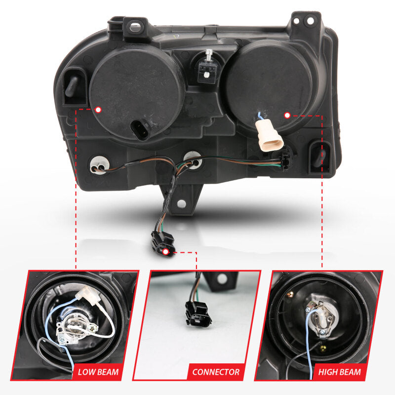 Anzo 2005-2010 Chrysler 300 Projector Headlights w/ Halo Chrome 121136 User 2