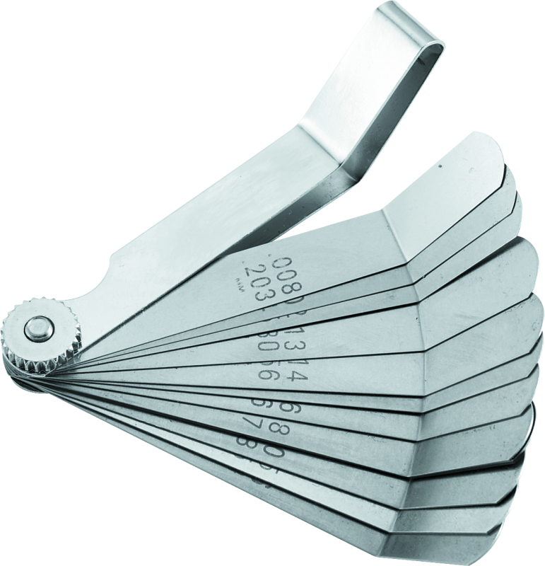BikeMaster 12-Blade Angled Combination Tappet Feeler Gauge Set - Pack of 3 151525 151525 Photo - Primary