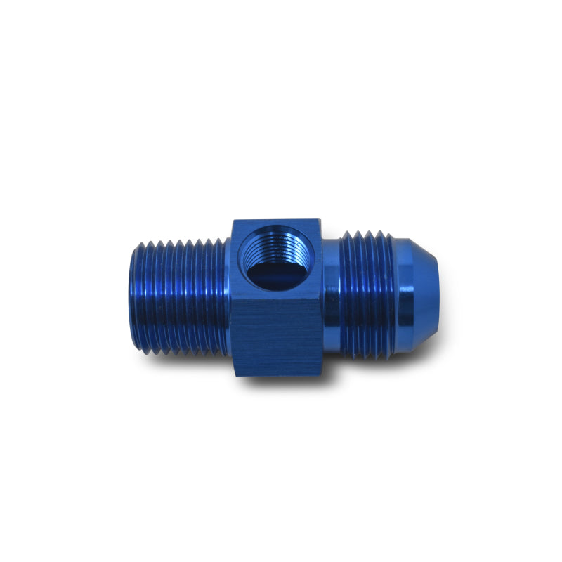 Russell -8 AN Flare To 3/8 Inch Pipe Pressure Adapter (Blue Finish) 670080 Photo - out of package