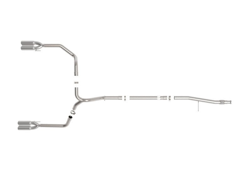 aFe Vulcan Series 3in 304SS DPF-Back 20-21 GM Trucks L6-3.0L (td) LM2 - Dual Polished Tip 49-34130-P 49-34130-P Photo - Unmounted