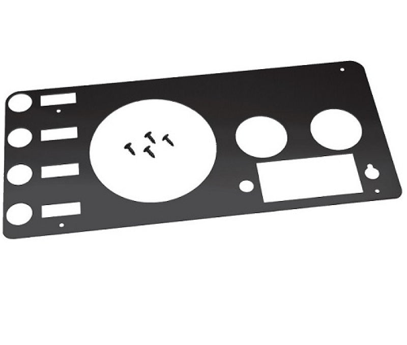 Kentrol 76-86 Jeep CJ Gauge Cover - Powdercoat Black 50412 50412 Photo - Primary