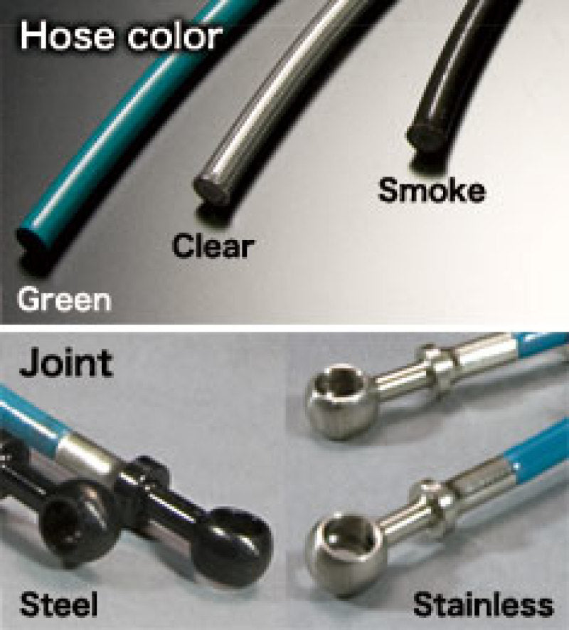 Project Mu Mitsubishi Lancer Evo X Stainless Steel Green Brake Lines BLM-015BG BLM-015BG User 1