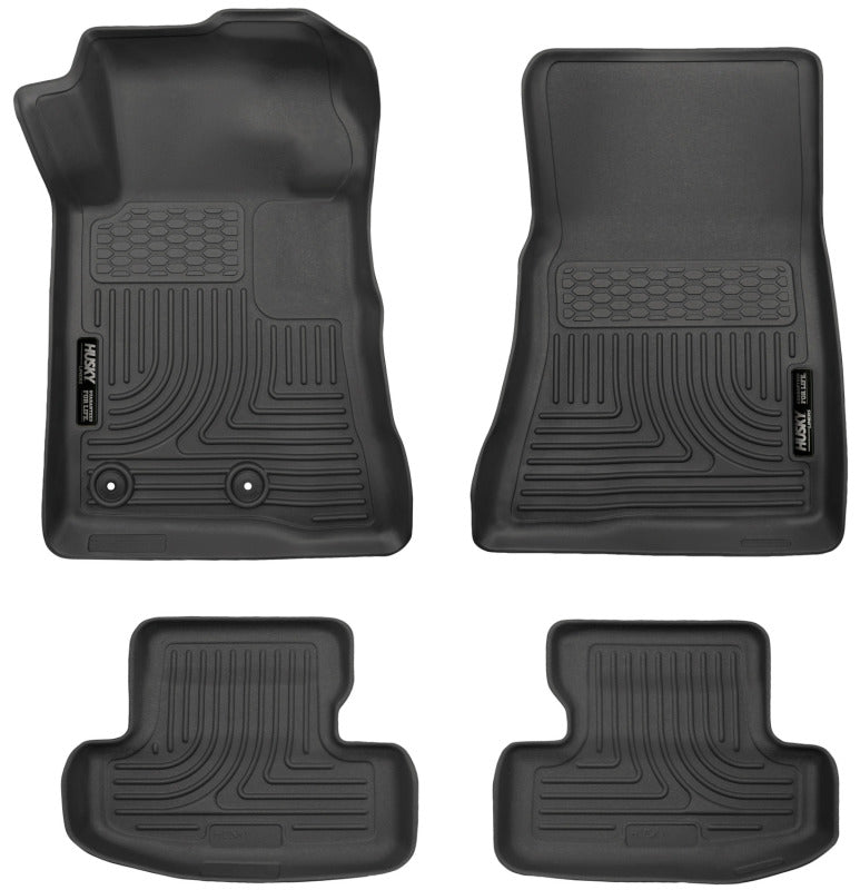 Husky Liners 2015 Ford Mustang WeatherBeater Black Front & Second Seat Floor Liner 99371 Photo - Primary