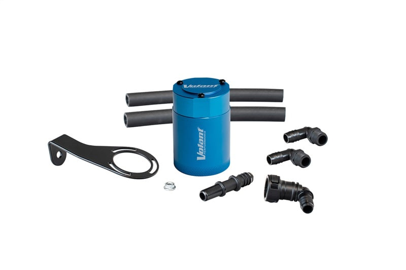 Volant 21-23 Ford Bronco 2.3L Turbo 3oz Aluminum Oil Catch Can w/Mounting Bracket - Blue VC0018 VC0018 Photo - Primary