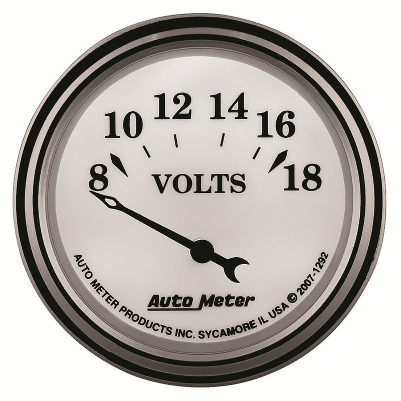 AutoMeter Gauge Voltmeter 2-1/16in. 18V Elec Old Tyme White II 1292 1292 User 4