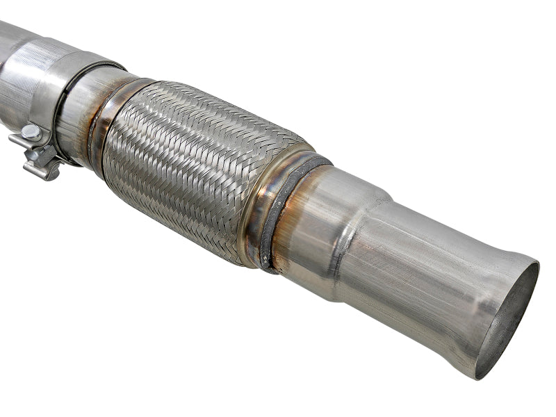 aFe Vulcan Series 4-3in 304SS Exhaust Cat-Back w/ Pol Tips 2019 GM Silverado/Sierra 1500 V8-6.2L 49-34102-P 49-34102-P Photo - Unmounted