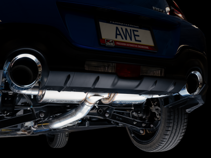 AWE Tuning AWE Subaru BRZ/ Toyota GR86/ Toyota 86 Touring Edition Cat-Back Exhaust- Chrome Silver Tips 3015-32486 3015-32486 Photo - Mounted