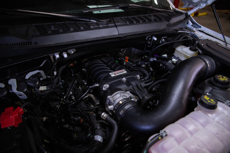 ROUSH 2018-2019 Ford F-150 5.0L V8 650HP Phase 1 Calibrated Supercharger Kit 422095 422095 Photo - Mounted