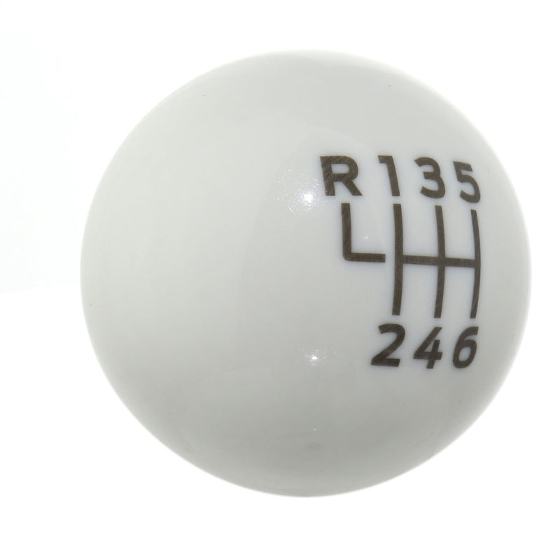 Ford Racing 15-19 Ford Mustang EcoBoost / GT w/ 6-Speed Manual Transmission Bullitt White Shift Knob M-7213-M8B M-7213-M8B Photo - Unmounted