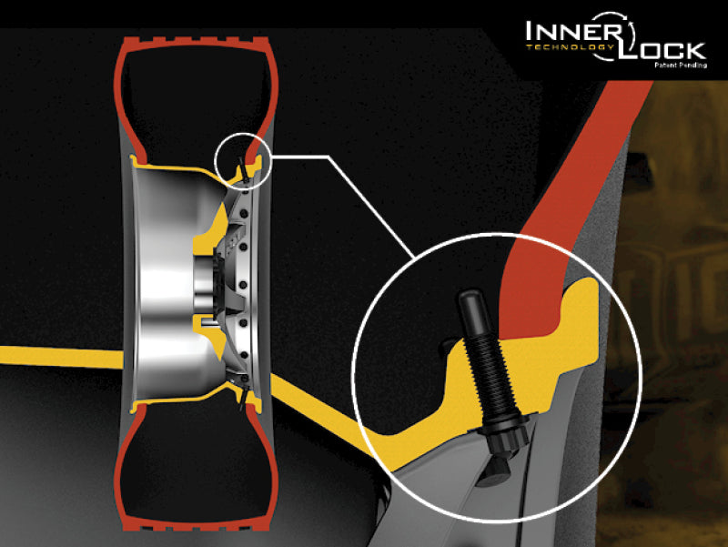 ICON Recon Pro 17x8.5 8 x 6.5 13mm Offset 5.25in BS Charcoal Wheel 23617858052CH 23617858052CH Technical Drawing