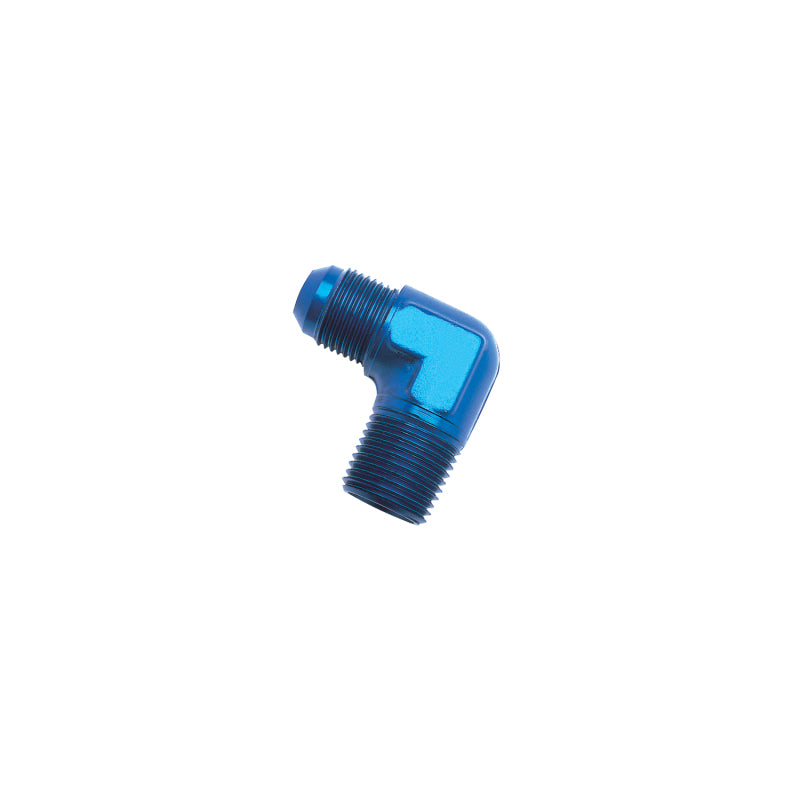 Russell -6 AN 90° Flare To Pipe Adapter (Blue Finish) 660820 Photo - Primary