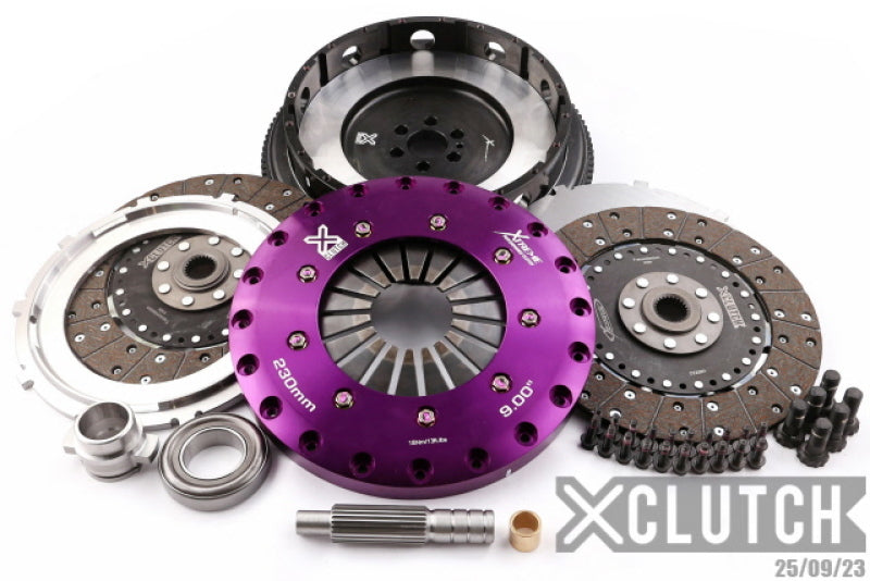 XCLUTCH 89-94 Nissan Skyline GT-R 2.6L 9in Twin Solid Organic Clutch Kit XKNI23530-2G XKNI23530-2G Photo - Primary