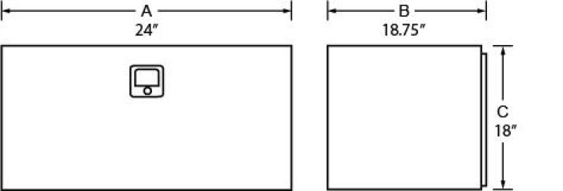 Tradesman Steel Underbody Truck Tool Box (24in.) - Black 76224 76224 User 1