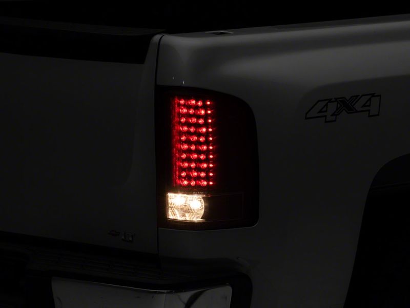 Raxiom 07-13 Chevrolet Silverado 1500 LED Tail Lights- Blk Housing (Clear Lens) S112716 S112716 Photo - Close Up