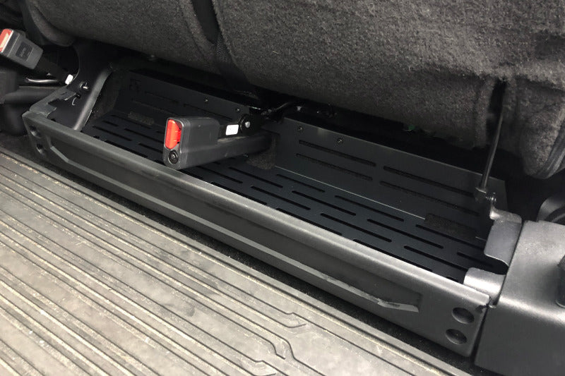 BuiltRight Industries 2015+ F-150/Raptor / 2017+ SuperDuty Driver Under Seat Storage Panel 104022 104022 Photo - Mounted
