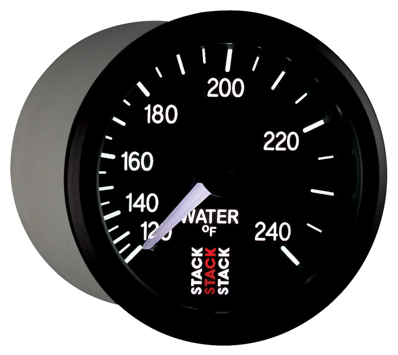 Autometer Stack 52mm 120-240 Deg F 1/2in Npt (M) Mechanical Water Temp Gauge - Black ST3108 ST3108 User 6