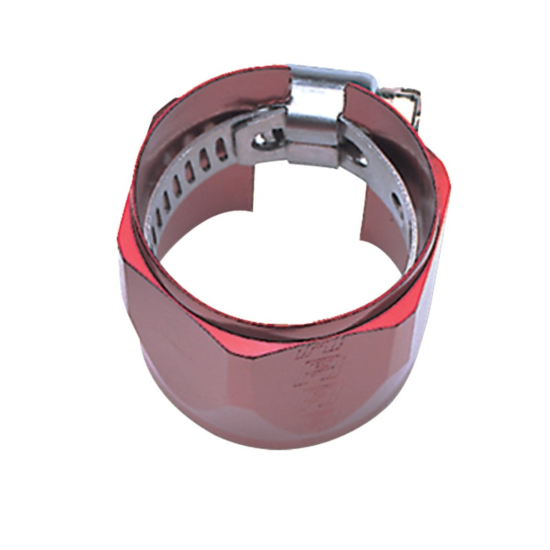 Russell -8 AN Tube Seal Hose End For 3/8" Fuel Hose (Red Finish) 620270 Photo - Unmounted