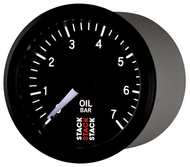 Autometer Stack Instruments 52mm 0-7 BAR M10 (M) Mechanical Oil Pressure Gauge - Black ST3101 ST3101 User 3