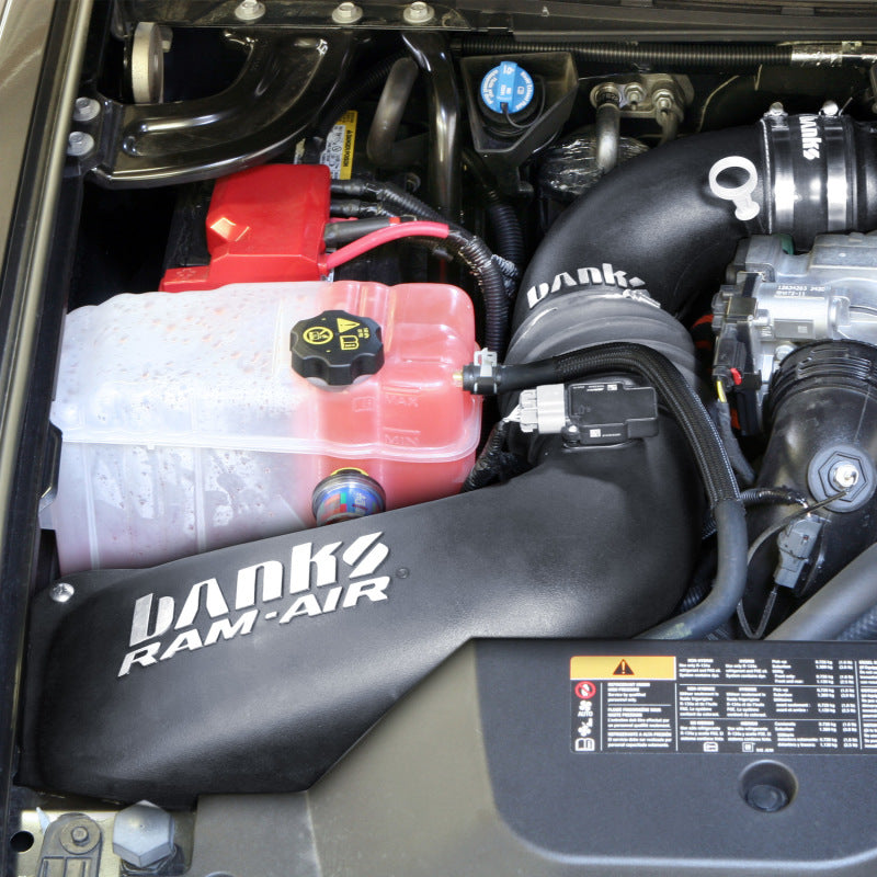 Banks Power 11-12 Chevy 6.6L LML Ram-Air Intake System - Dry Filter 42220-D Photo - Mounted
