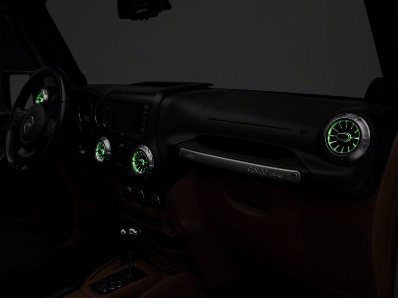 Raxiom 11-18 Jeep Wrangler JK LED Ambient Vent Lighting Kit J139322 J139322 Photo - Close Up