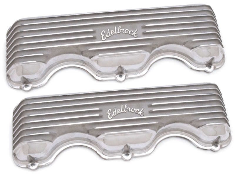 Edelbrock Valve Cover Classic Series Chevrolet W 348/409 CI V8 Polshed 4140 4140 Photo - Unmounted